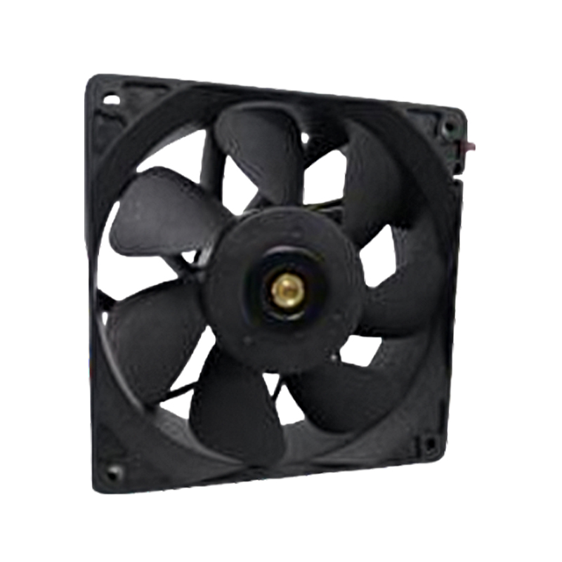 What are the key advantages of using a square axial fan for wall-mounted ventilation?